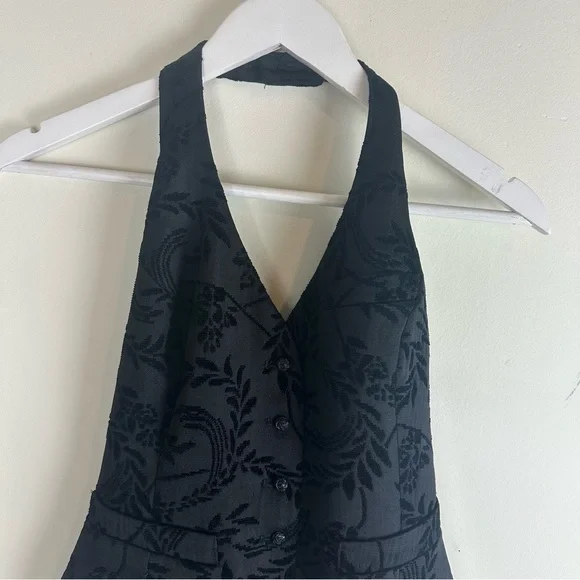 Anne Fontaine Black Brocade Vest - Picture 5 of 10